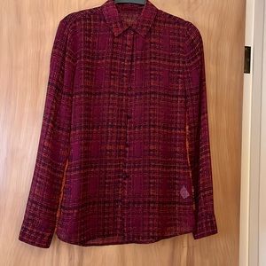 Button down lace blouse